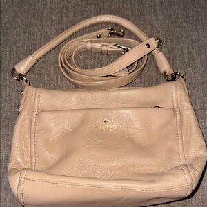 Kate Spade Cream Shoulder Bag with Slouchy Design and Matte Finish
